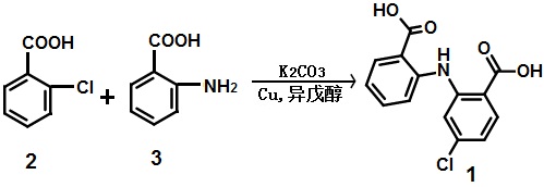 氯苯扎利的合成路线图